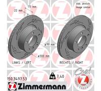 Zimmermann | Bremsscheibe | 150.3497.53