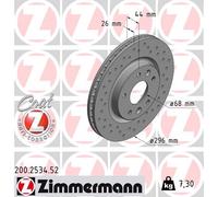 Bremsscheibe ZIMMERMANN 200.2534.52