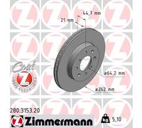 ZIMMERMANN Bremsscheibe Artikel: 280.3153.20