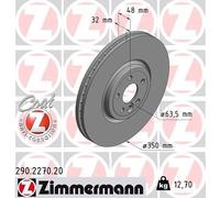 ZIMMERMANN Bremsscheibe 290.2270.20 für JAGUAR LAND ROVER