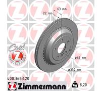 Zimmermann | Bremsscheibe | 400.3663.20