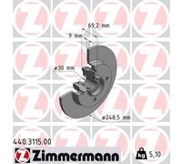 ZIMMERMANN Bremsscheibe 440.3115.00 für CITROËN DS PEUGEOT