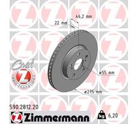 Zimmermann | Bremsscheibe | 590.2812.20