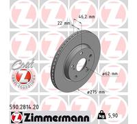 Zimmermann | Bremsscheibe | 590.2814.20