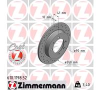 Zimmermann | Bremsscheibe | 610.1198.52