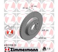 Zimmermann | Bremsscheibe | 610.3708.20