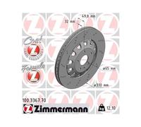 2x ZIMMERMANN Bremsscheibe FORMULA Z COAT Z