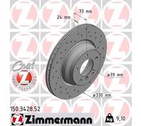 2x ZIMMERMANN Bremsscheibe SPORT COAT Z 150.3428.52