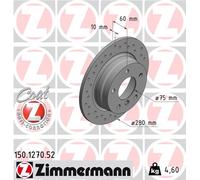 2x ZIMMERMANN Bremsscheibe SPORT COAT Z 150.1270.52