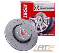 ZIMMERMANN Bremsscheibe SPORT COAT Z 100123352 Vorderachse Gelocht 256mm 22mm für VAG VW (FAW) (SVW) Skoda