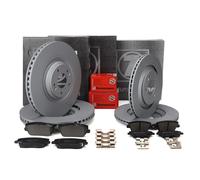 ZIMMERMANN Bremsscheiben + Beläge für HYUNDAI i30 N i30N PD 19'' vorne + hinten