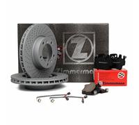 ZIMMERMANN Bremsscheiben + Beläge + Wako für PORSCHE 996 BOXSTER 986 S 3.2 vorne