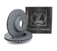 ZIMMERMANN Bremsscheiben Satz für Mercedes SL R230 350 500 245-388 PS vorne