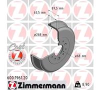 ZIMMERMANN Bremstrommel 600.1961.20 für VW