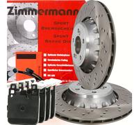 ZIMMERMANN FORMULA Z Bremsscheiben 370mm + Beläge WAKO für BMW M2 M3 M4 Hinten