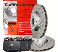 ZIMMERMANN FORMULA Z Bremsscheiben 380mm + Beläge WAKO für BMW M2 M3 M4 Vorne