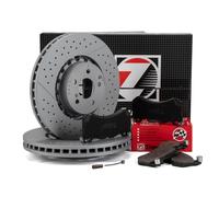 Zimmermann FORMULA Z Bremsscheiben Beläge für MERCEDES W204 W212 63 AMG GT vorne