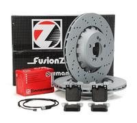 Zimmermann FORMULA Z Bremsscheiben + Bremsbeläge + Wako für BMW M2 M3 M4 hinten