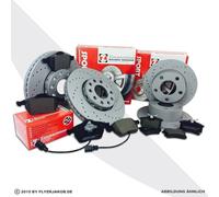 ZIMMERMANN GELOCHTE SPORT BREMSSCHEIBEN BREMSEN VORNE HINTEN für VW PASSAT 3B3