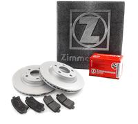 Zimmermann Satz Bremsscheiben belüftet hinten + Bremsbeläge für BMW 3er Touring