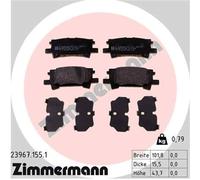 ZIMMERMANN Scheibenbremsbelag 23967.155.1