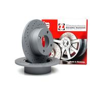 Zimmermann Bremsscheibe 100.1205.52 Sport Coat Z Hinterachse Ø245mm gelocht 10mm für Audi
