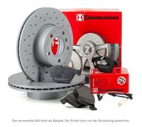 Zimmermann SPORT Bremsscheiben Ø 280mm Beläge Wako für MERCEDES W176 W246 vorne