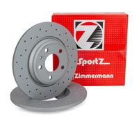 Zimmermann SPORT Bremsscheiben Ø 300mm für AUDI A4 B9 A5 F5 A6 C8 A7 Q5 hinten