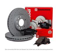 Zimmermann SPORT Bremsscheiben Ø 330mm Beläge für AUDI A6 C6 1KW/2EE/2EL hinten
