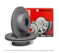 ZIMMERMANN Bremsscheibe SPORT COAT Z hinten rechts links Gelocht 350mm für VAG 4M0615601P 4M0615601J 100.3376.52