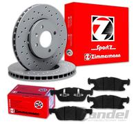 Zimmermann SPORT BREMSSCHEIBEN 330mm + BELÄGE VORNE passend für FORD FOCUS 4 IV