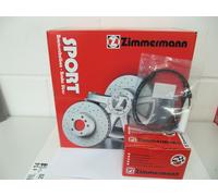 Zimmermann Sportbremsscheiben und -beläge mit Wkt BMW 3er E46 330 Satz hinten