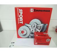 Zimmermann Sportbremsscheiben und Bremsbeläge mit Wkt. AUDI A6 4F2/4F4 vorne