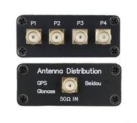 ZiStarlilife 1-zu-4 GPS-Signal-Splitter für Beidou GLONASS für Galileo, 14-16 GHz Leistungsteiler mit SMA-Buchsen, geringer Einfügungsverlust Antennenverteiler für Navigationstests