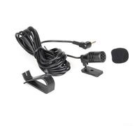 ZiStarlilife 3,5 mm Auto-Mikrofon, externes verkabeltes Mikrofon, Geräuschunterdrückung für Radio-Headun, DVD-Player, GPS, Van, 3 m