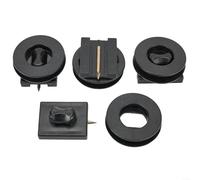 ZiStarlilife 4 Stück Auto-Fußmatten-Clips, schwarz, Kunststoff, Teppich-Befestigung, Klemmen, Griffe, Halter für Innenraum, Auto-Zubehör, Ersatz (1)