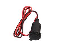 Ziyan Auto Zigarettenanzünder 12V /24V Dose Buchse Einbau Steckdose Adapter Kabel KFZ 1m