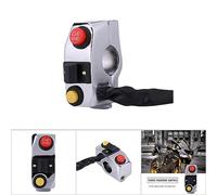 ZJchao Motorrad-Lenkerschalter, 7/8-Zoll-Lenkermontageschalter, Lenkerschalter mit Hupe, Blinker, Abblendlichtsteuerung, Motorrad-Lichtschalter für die Meisten Motorräder (Galvanisiert)