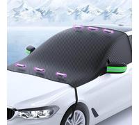 zjxwzm Frontscheibenabdeckung Winter für Captur II 2019 2020 2021 2022 2023, Auto Front Magnet Scheibenabdeckung Abdeckung Faltbare UV-Schutz,A Green