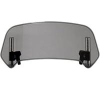 ZLYFCL Motorrad Windabweiser Windschild für Piaggio Beverly 400 2008-2017 2018 2019 2020 2021 2022 2023 2024 2025, Clip-On Motorrad Windschutz Spoiler Einstellbare Windabweiser Zubehör,B-Grijs-L