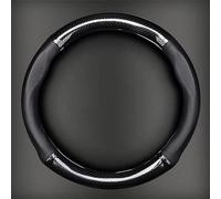 ZNQRY Auto Lenkradbezug für Mercedes Benz C Klasse C180 C200 C220d C300 C300d C400 C43/C63/C63S rutschfest Lenkradschutz Lenkradhülle Lenkrad Wrap Protector Lenkradbezüge,Black-O Type