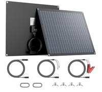 ZOUPW 20 W 12 V Solar-Batterie-Ladegerät Erhaltungs-Set | 7 intelligente Sicherheitsschutzvorrichtungen mit intelligentem Controller, 3-stufige Aufladung, IP68 wasserdicht für Auto