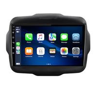 ZQWZY Autoradio Kabelloses Auto für Jeep Renegade 2016-2020 Android 14 Radio mit Navi 9 Zoll Touchscreen Bluetooth HiFi GPS Navigation WiFi FM RDS Radio Stereo,Rückfahrkamera