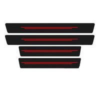 ZRVXTISX Auto Einstiegsleisten Schutz Für Skoda Karoq NU7 I 2017-2025, Türeinstiegsschutz Aufkleber Schutzfolie Türschweller Kratzschutz rutschfest Zubehör,C/Red Line