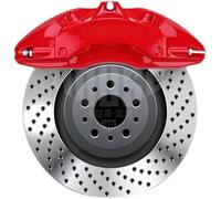 ZTYUANHANG 2 Stück Auto Bremssattel Abdeckung Für VW ID.4 ID.5 ID4 ID5 EV 2020 2021 2022 2023, Bremssattelabdeckung Auto Disc Bremssattel Abdeckungen Vorn Hinten Auto Kit,Red-Front Wheel