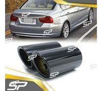 Zu 60 mm Schwarz Auspuffblenden Endrohrblende für BMW 3er E90 E91 E92 E93 320d
