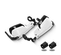 Zubehör Motorrad-Handschutz-Windschutz Für Aprilia Für TUAREG660 Für Tuareg 660 Lenker-Windschutz-Handschutzverlängerung Motorrad Handschutzschild Windschutzscheibe(Weiß)