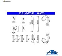 ZUBEHÖRSATZ FESTSTELLBREMSBACKEN 03.0137-9335.2 FÜR TOYOTA RAV/4/IV/VAN/III 2.2L