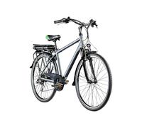 Zündapp E-Bike Trekkingrad »Z802 700c«, 28 Zoll, Herren (Herren, Grau/Grün)