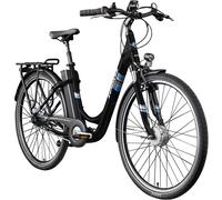 Zündapp Green 3.7 E Bike 28" Cityfahrrad Elektrorad 7 Gang schwarz/blau 48cm
